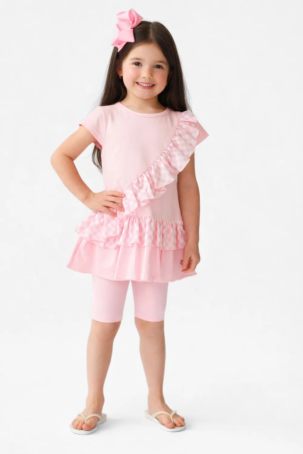 Harris Kids Amie Pink Leggings & Shorts Set