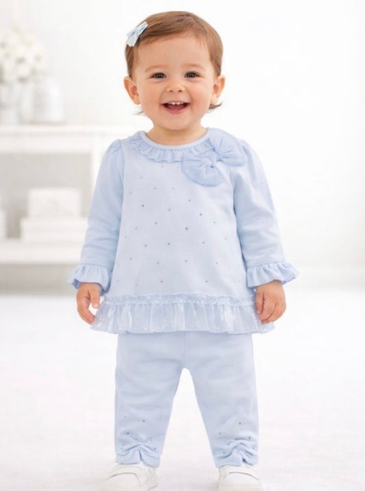 Mintini Blue Bow Tunic Set