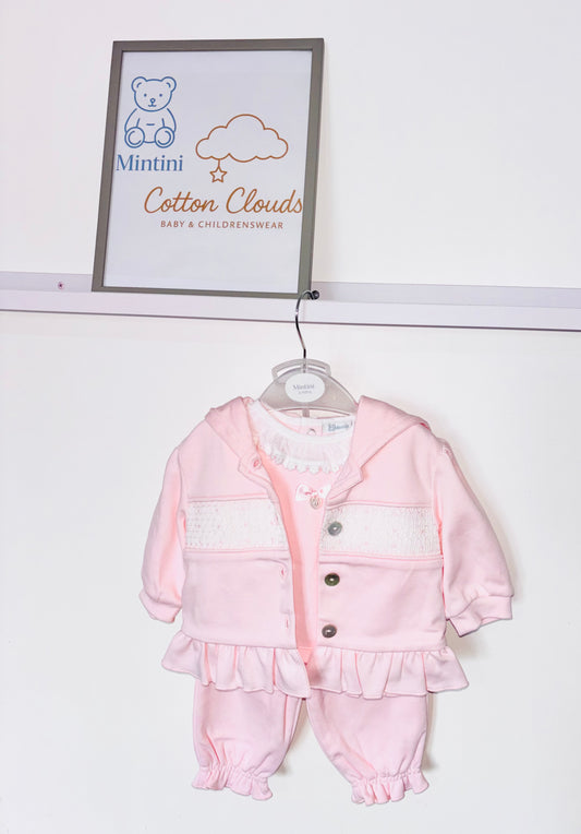 Mintini Pink Smock 3 Piece AW25