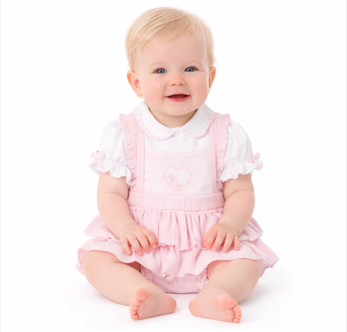 Pastels & Co Pink Dungaree Outfit