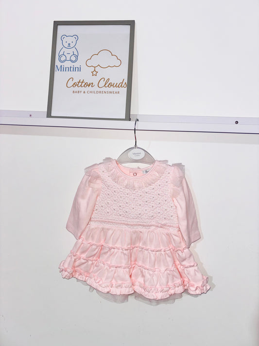 Mintini Pink Pearl Dress AW25