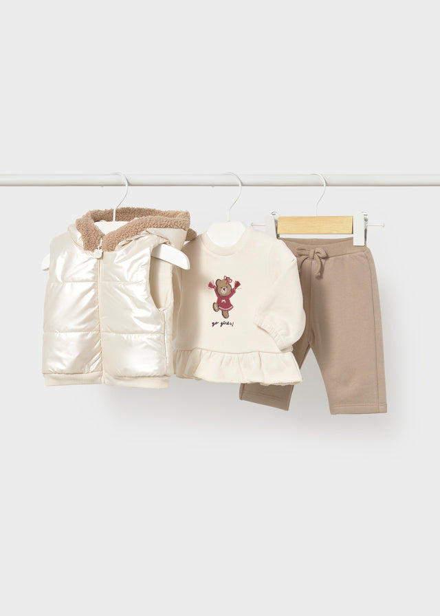 Mayoral Beige Gilet & Outfit