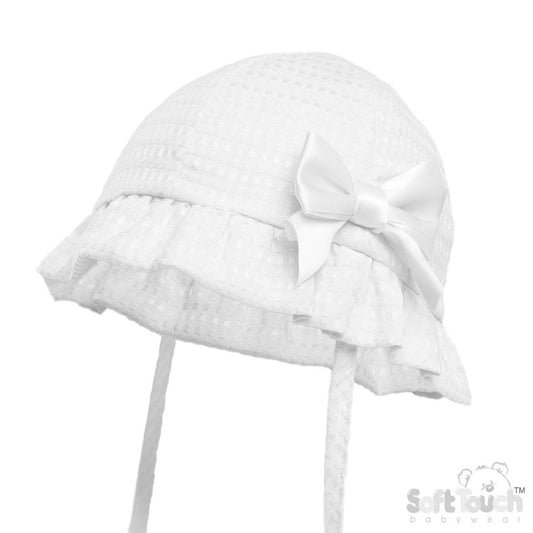 White Bow Hat