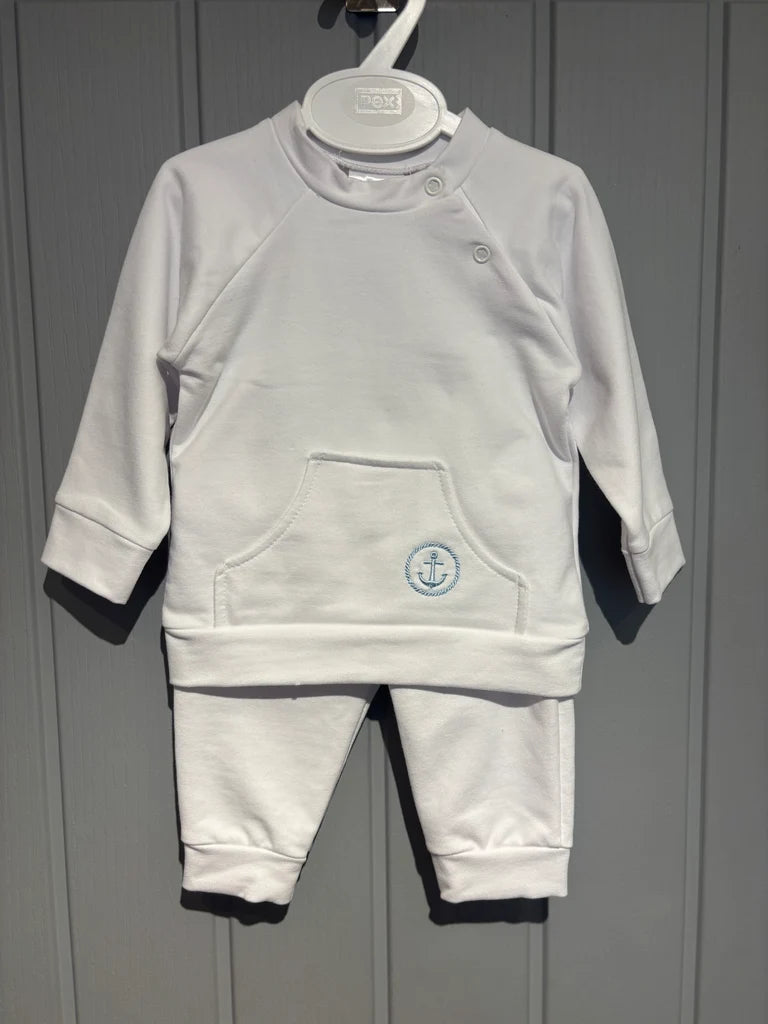 Pex white nautical tracksuit