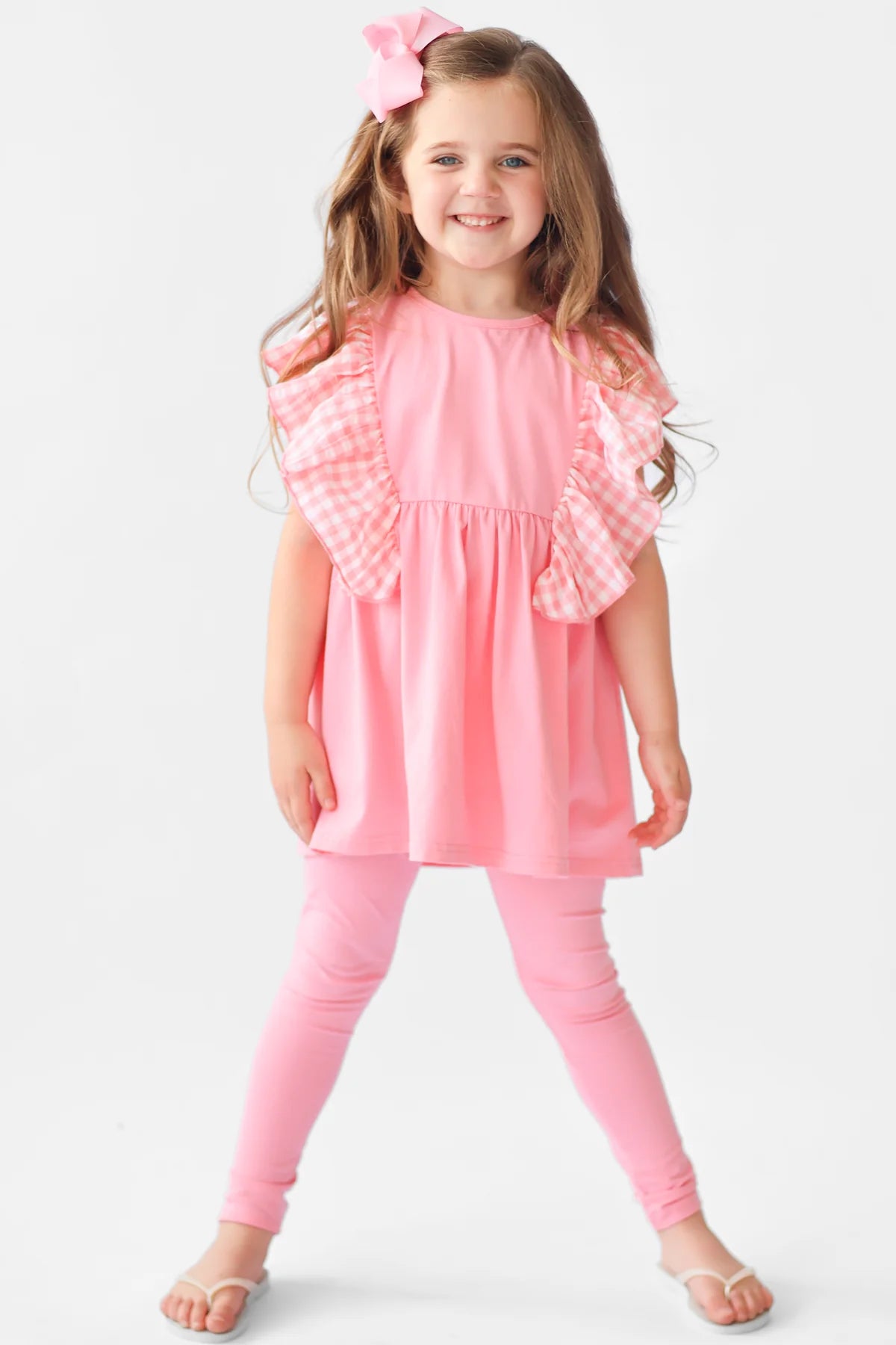 Harris Kids Pink Gia Leggings & Shorts Set