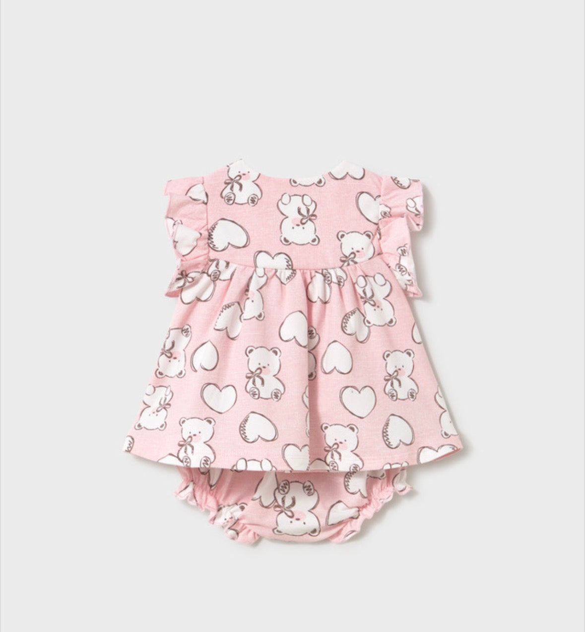 Mayoral Pink Bear Dress Set