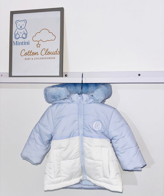 Mintini Blue White Coat
