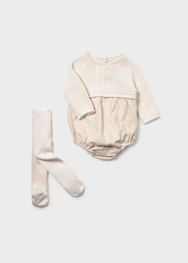 Mayoral Romper & Tights