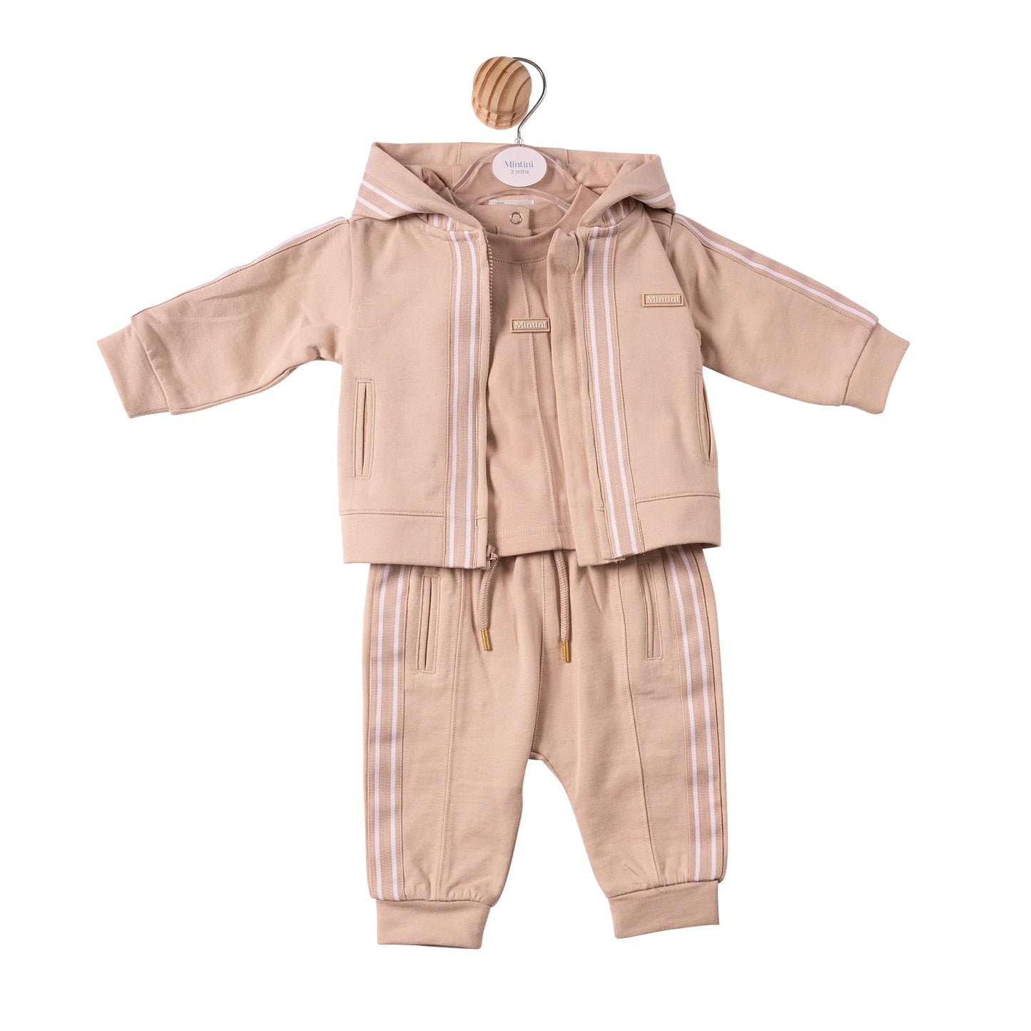 Mintini Beige 3 Piece Jogset