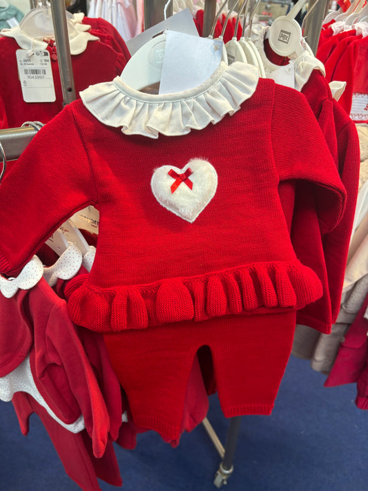 Pex Red Heart Trouser Set