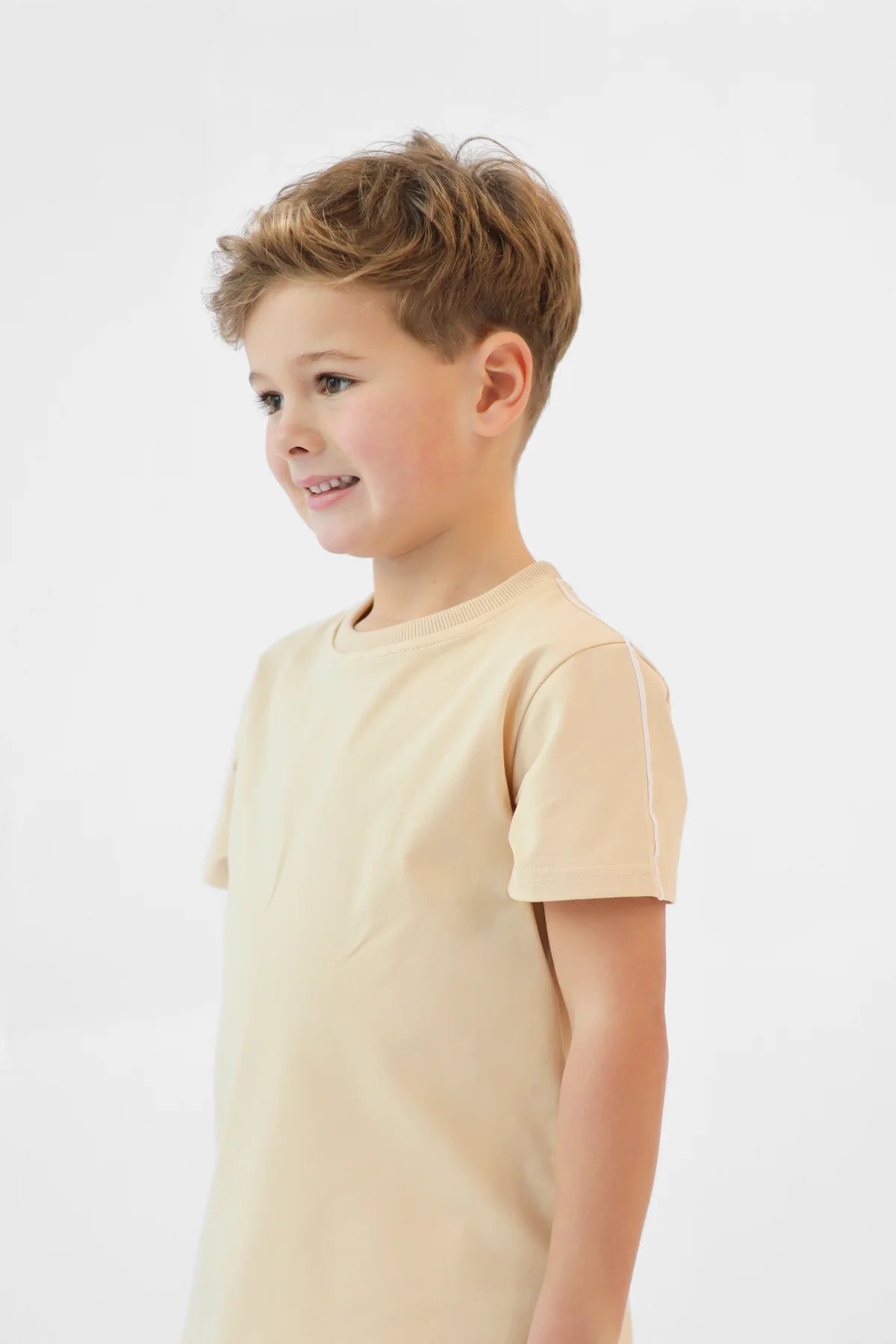 Harris Kids Eddie Beige Shorts Set