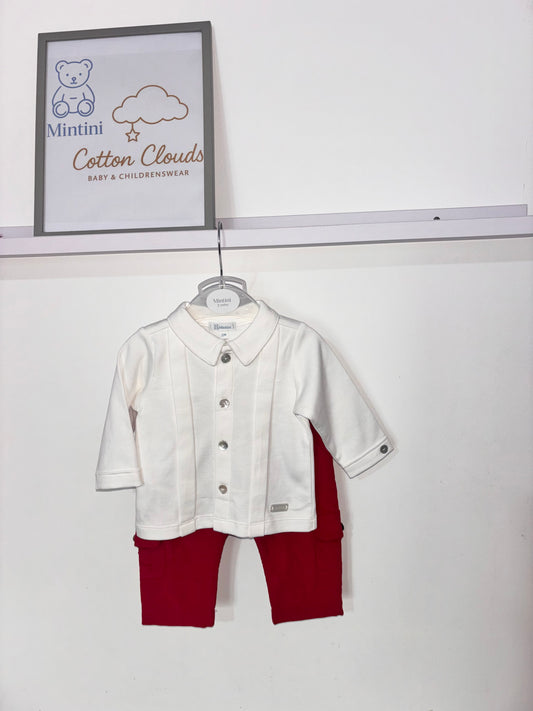 Mintini Red Trouser Set AW25