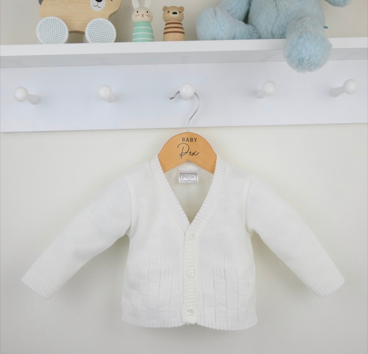 Pex White Bertie Cardigan