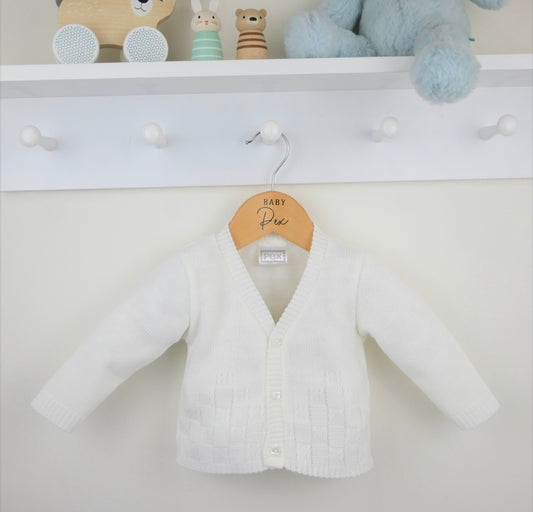 Pex White Bertie Cardigan
