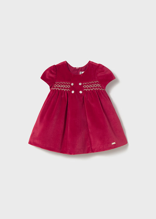 Mayoral Red Velour Dress