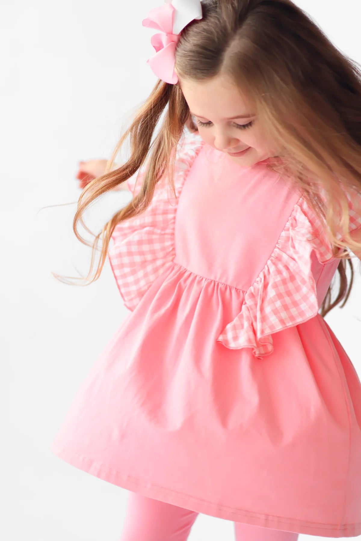 Harris Kids Pink Gia Leggings & Shorts Set
