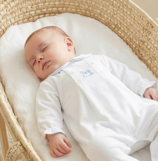 Pex White George Sleepsuit