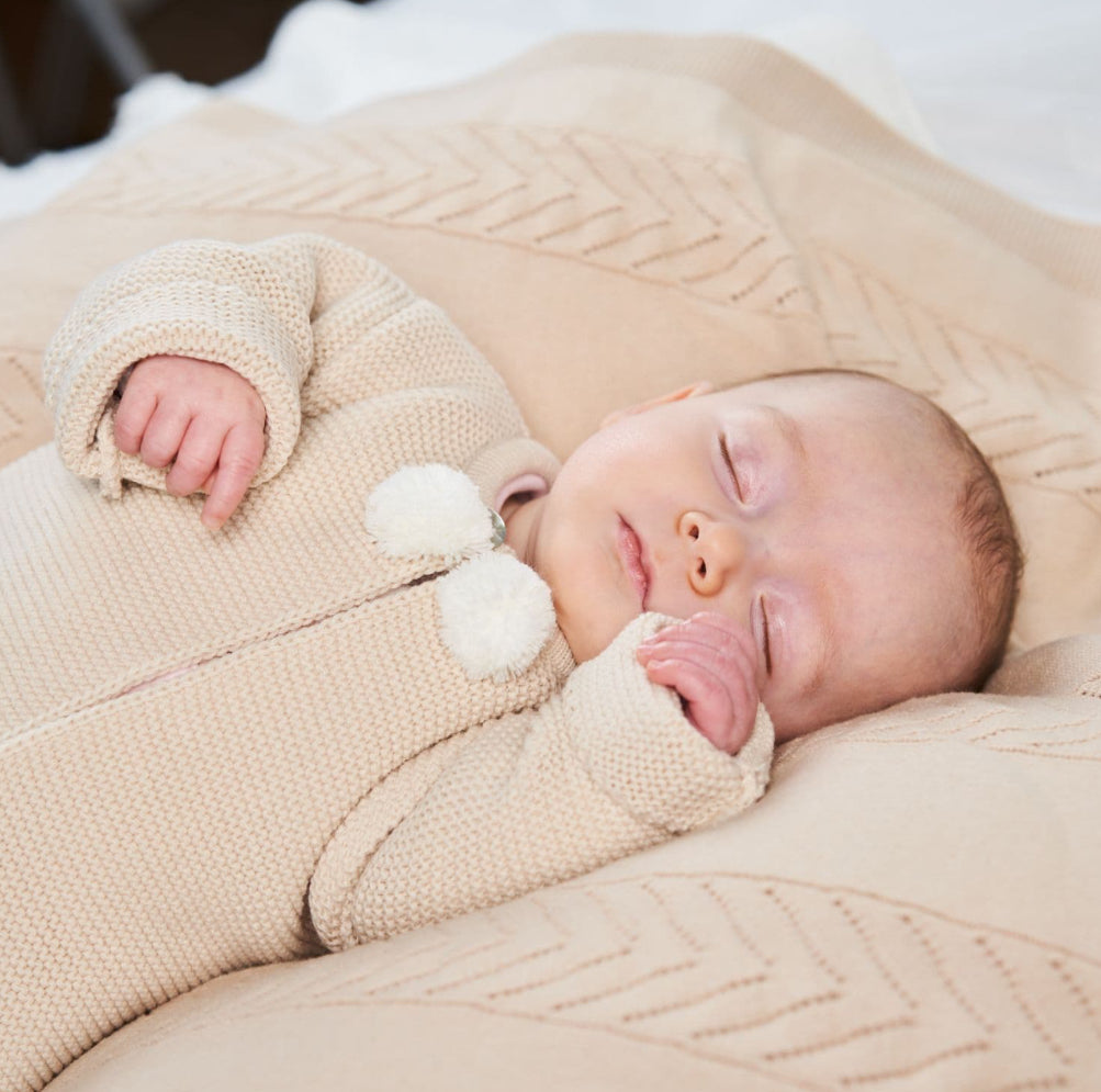 Dandelion Taupe Pom Knitted Outift