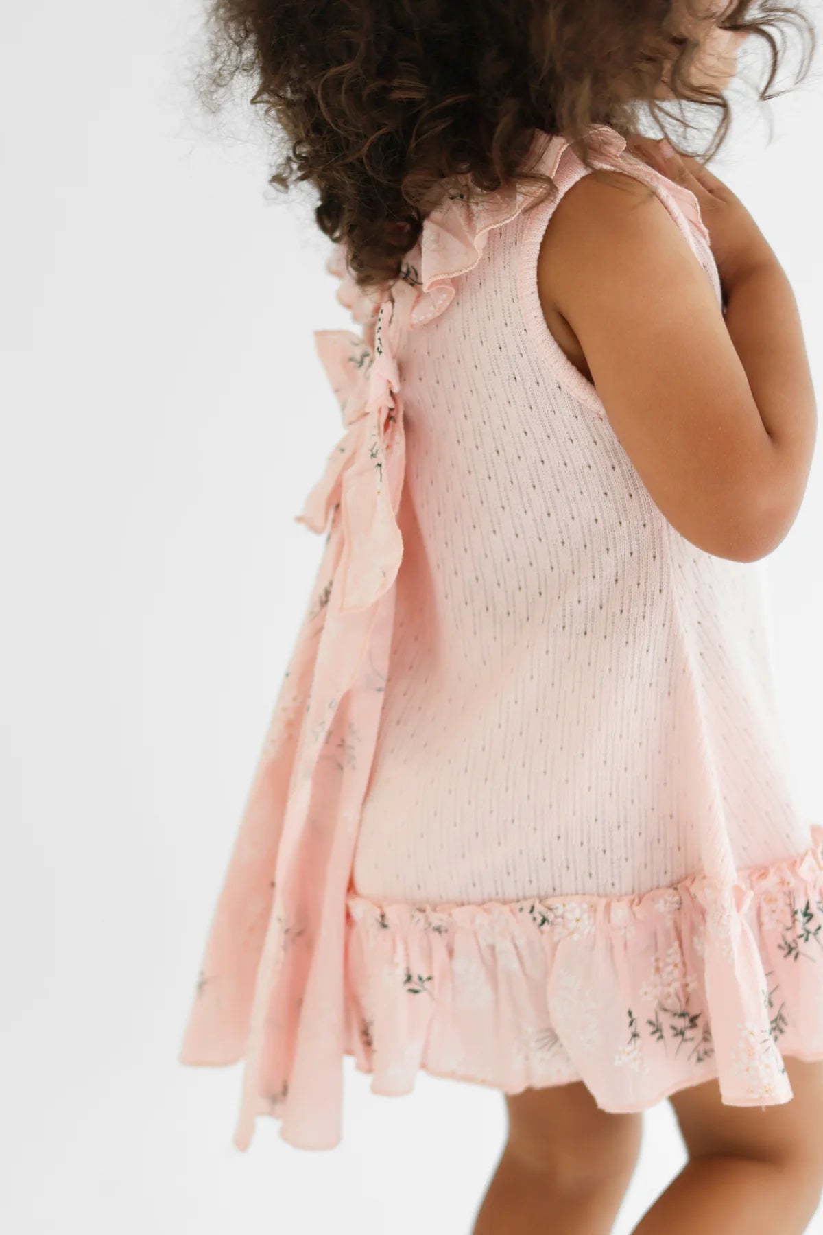 Harris Kids Eliza Knit Floral Bow Dress