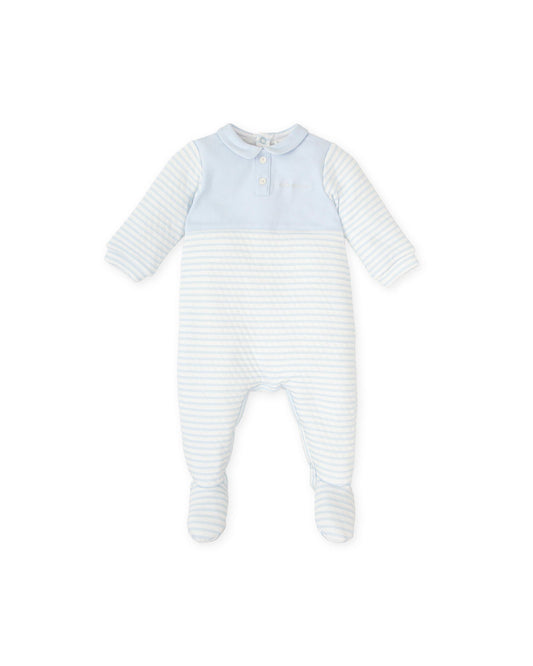 Tutto Piccolo Blue Stripe Onesie
