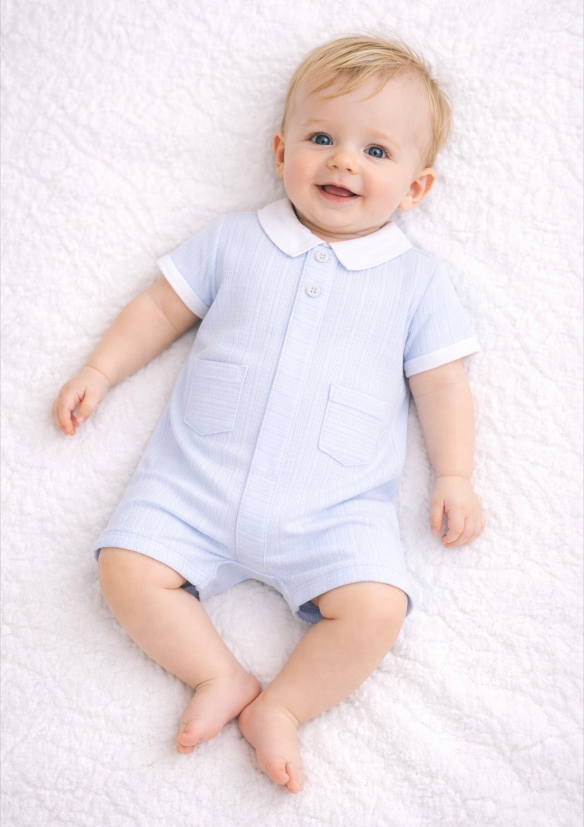 Pastels & Co Blue Hudson Romper