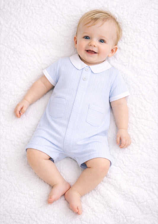 Pastels & Co Blue Hudson Romper