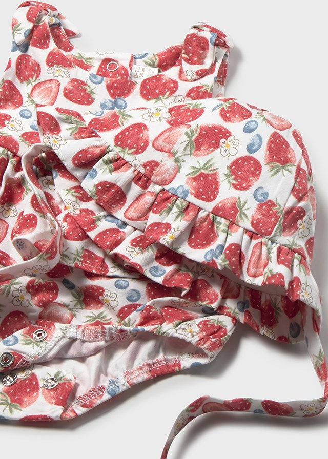 Mayoral Strawberry Romper & Hat