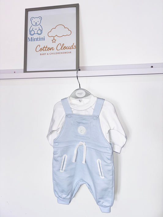 Mintini Blue Dungaree Set