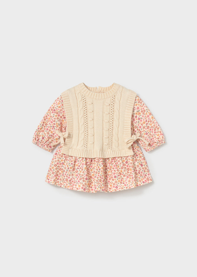 Mayoral Floral knit dress