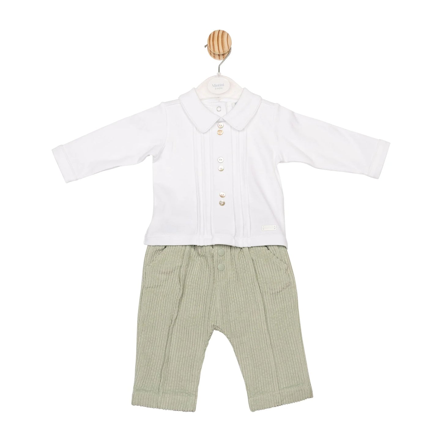 Mintini Sage Cord Trouser Set