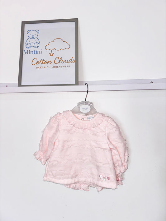 Mintini Pink Frill Shorts Set