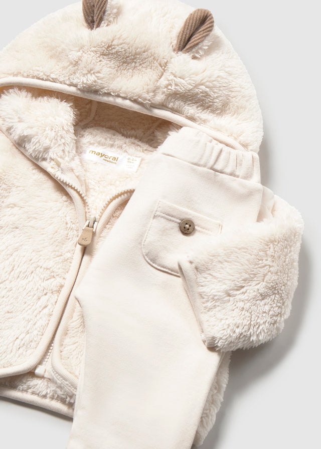 Mayoral Beige Lamb 3 Piece Oufit
