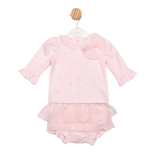 Mintini Pink Bow Jam Pant Set