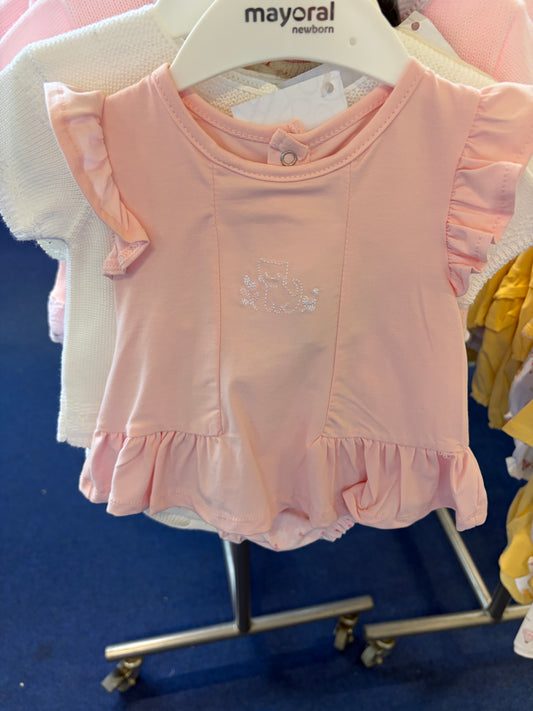 Mayoral kitten bloomer set