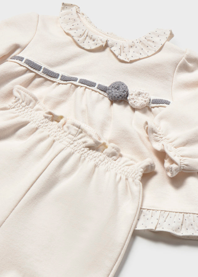 Mayoral Grey Flower Trouser Set