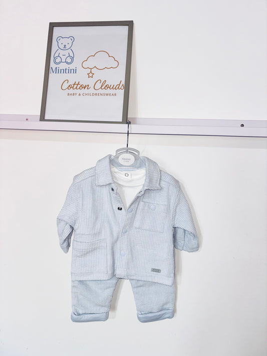 Mintini Blue Cord Three Piece Set AW25