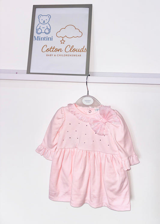 Mintini Pink Bow Dress AW25