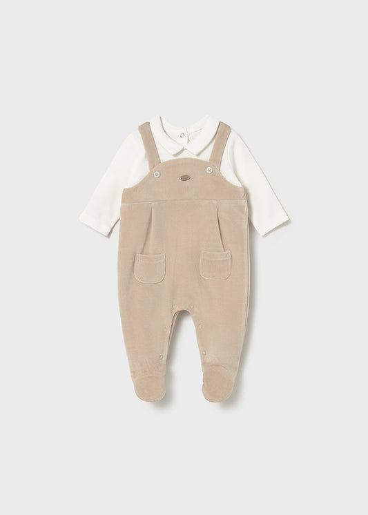 Mayoral Beige Cord Romper