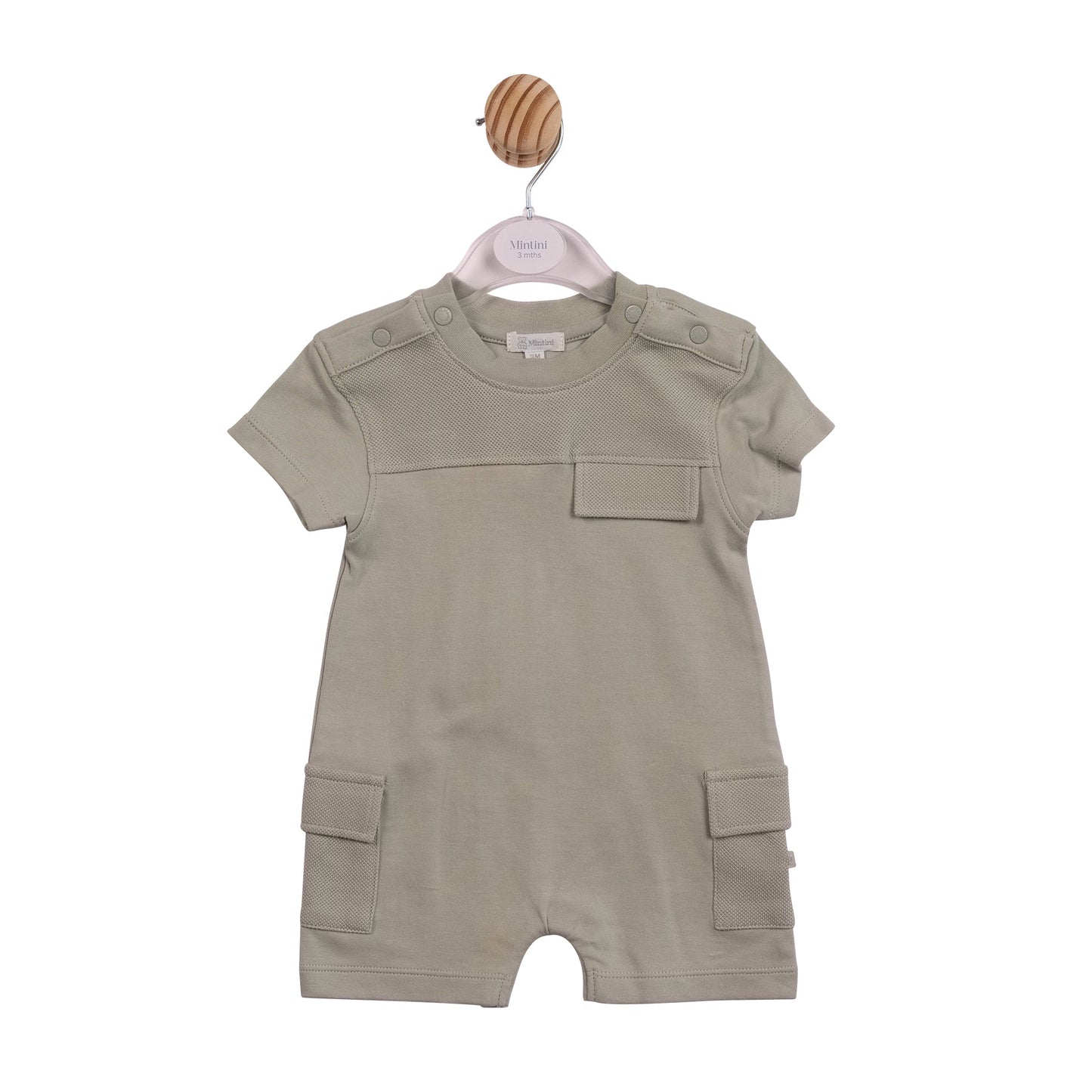 Mintini Sage Interlock Romper
