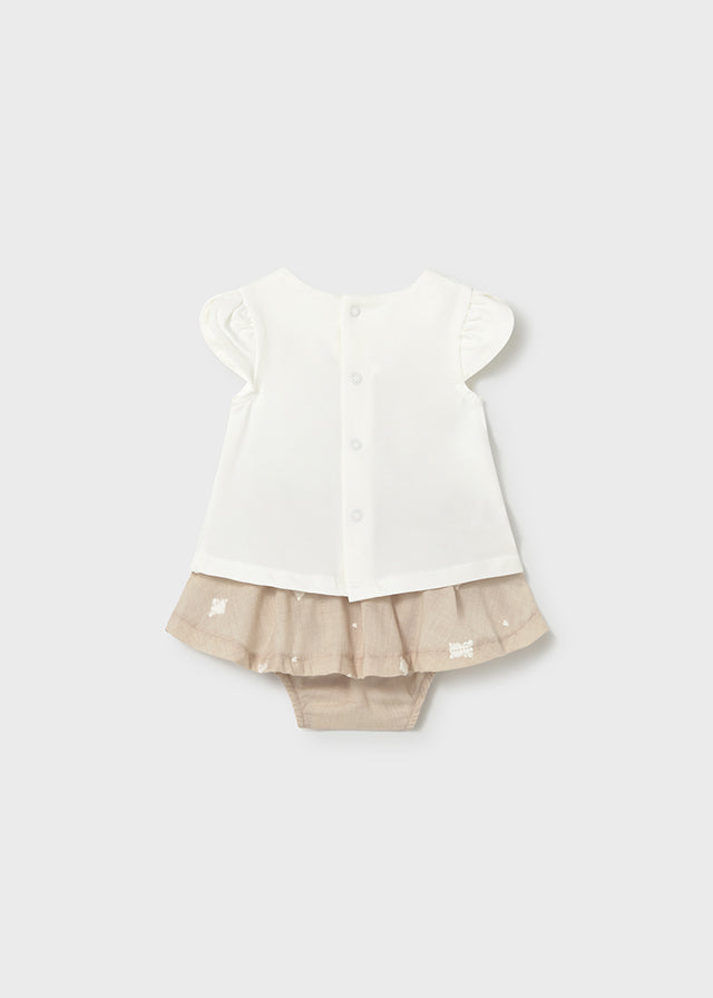 Mayoral Beige Bear Skirt Set