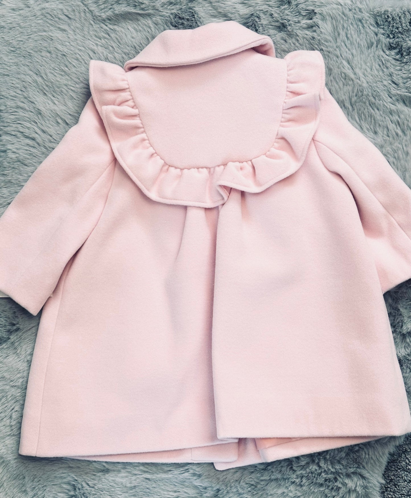 Pink Bow Frill Coat