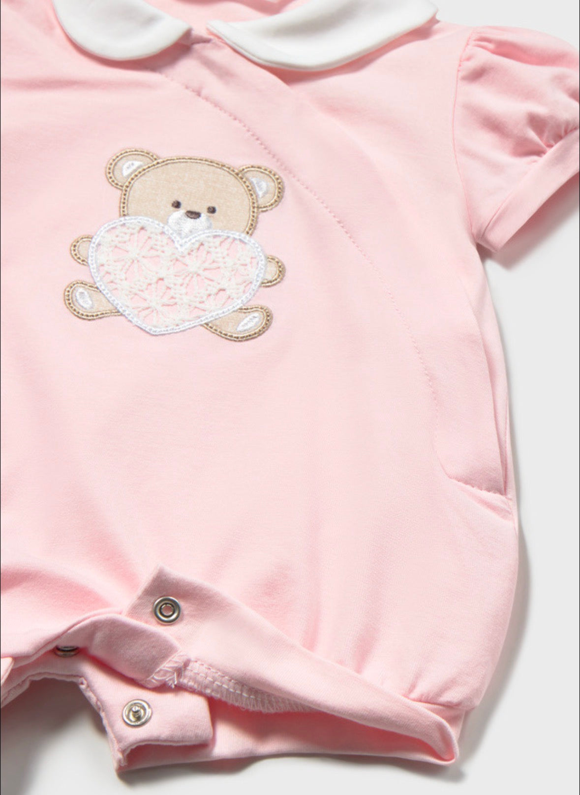 Mayoral Pink Bear Rompers
