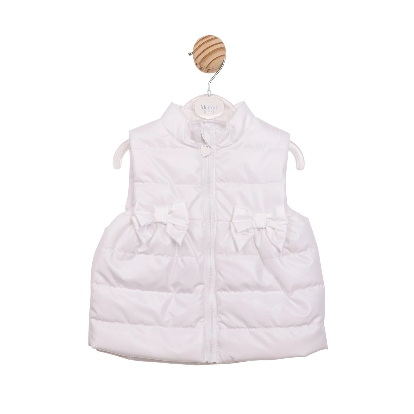 Mintini White Bow Gilet