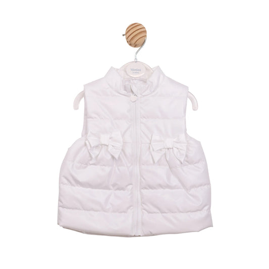 Mintini White Bow Gilet