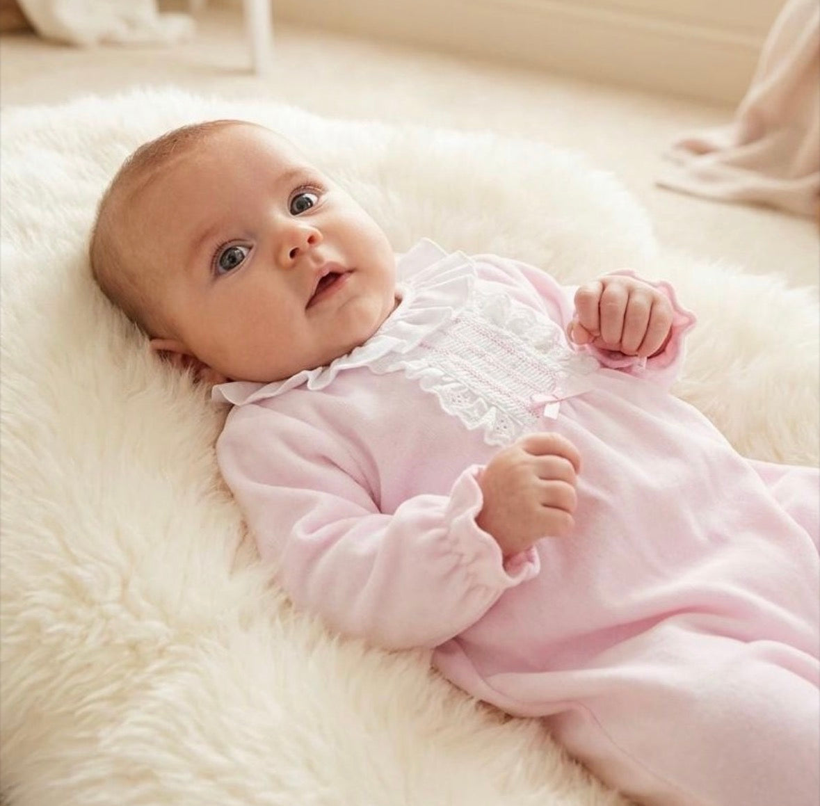 Hannah Pex Pink Sleepsuit