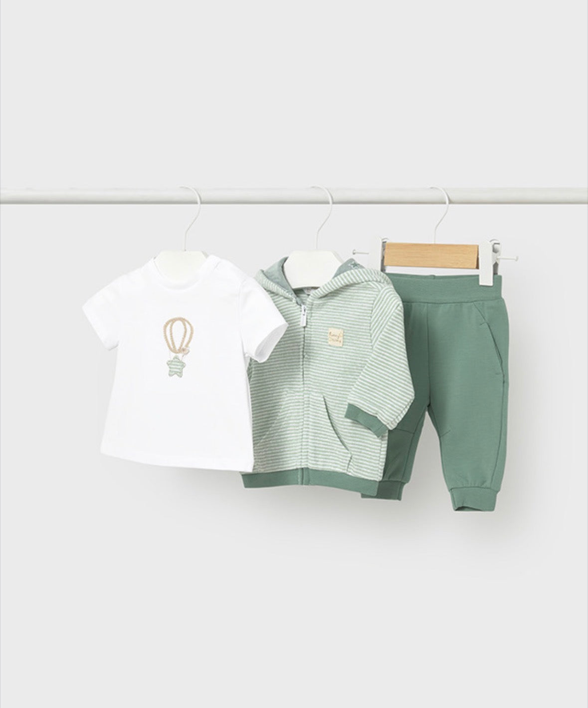 Mayoral Sage Green 3 Piece Outfit