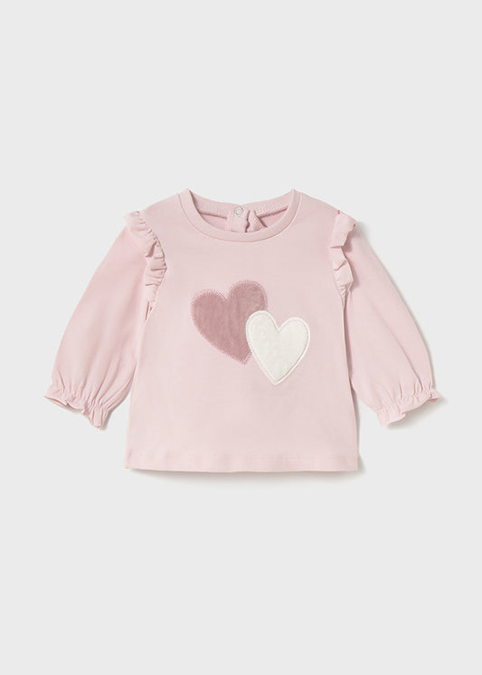 Preorder Mayoral Pink Heart Trouser Set