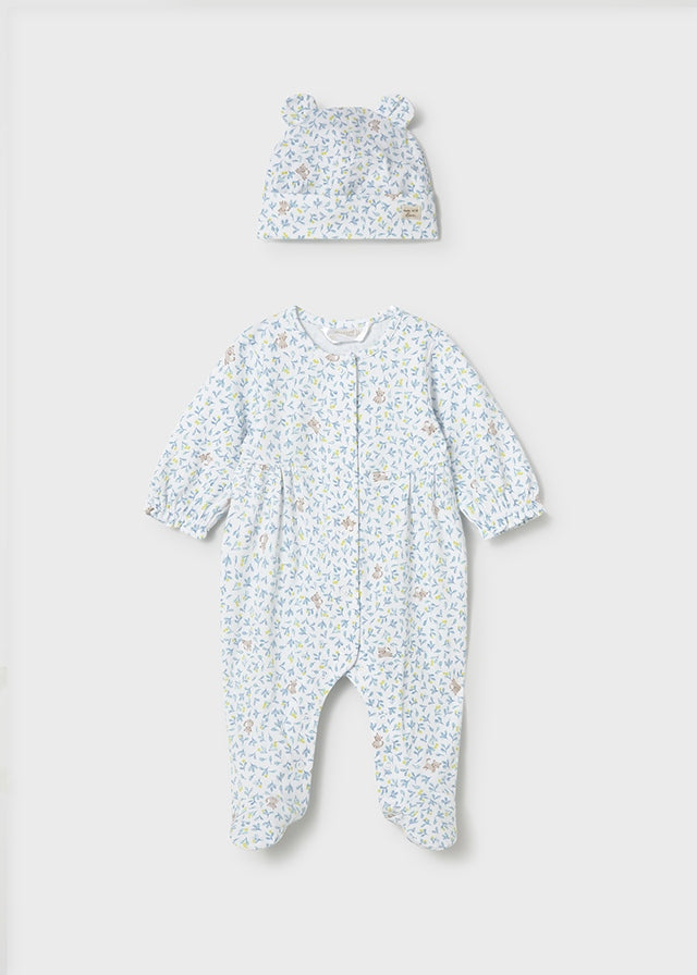 Mayoral Kitten Onesie & Hat