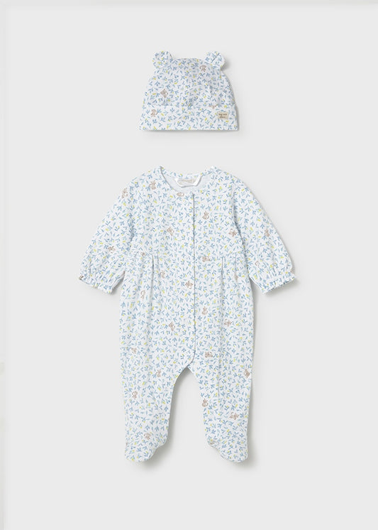 Mayoral Kitten Onesie & Hat