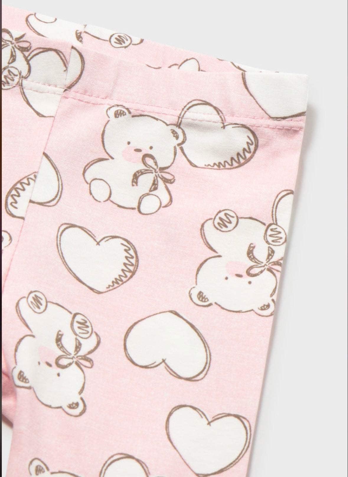 Mayoral Pink Bear & Heart Legging Set